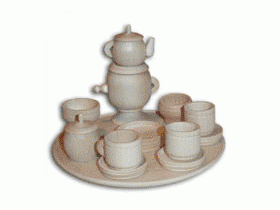 Комплект чайной посуды из дерева
