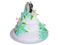 Фото 1 Свадебные торты с украшениями, г.Иркутск 2016