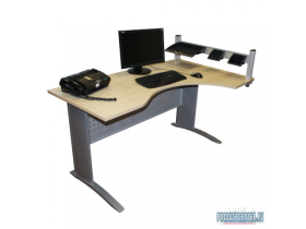 Офисный стол на металлокаркасе угловой CD-1800-1200-Эргономичный