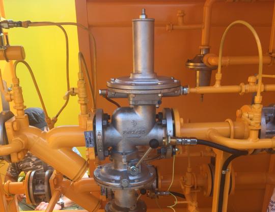 Фото 2 Установка ДКПГ(м) в ГРПШ на регулятор газа