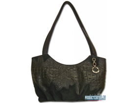 Оригинальная дамская сумочка с двумя отделениями на молнии каждый, сзади карман на молнии.