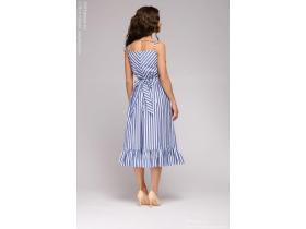 Платье с принтом и воланом DM01532BL