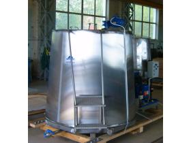 Резервуары-охладители молока объемом 500, 1000, 2000 литров открытого типа