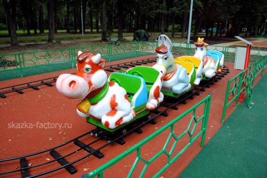 Фото 4 аттракцион детская железная дорога красочная животные производство от изготовителя 2022