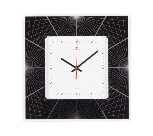 Фото 13 3636-001 (10) Часы настенные квадрат 35х35см, корпус белый "Геометрия 1" 2022