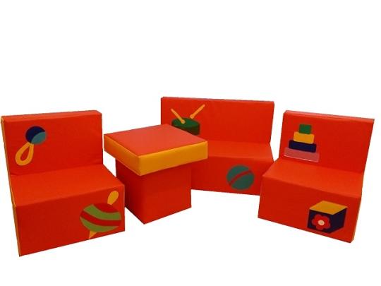 Фото 36 Детская игровая мебель Кроха оранжевая 2022