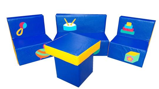 Фото 38 Детская игровая мебель Кроха синяя 2022