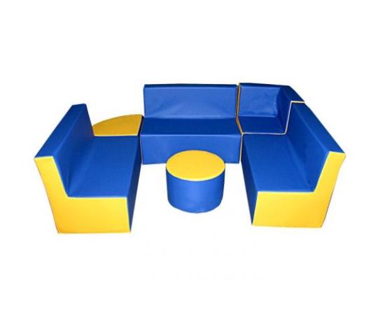 Фото 82 Детская игровая мебель Зиг-заг синий / желтый 2022