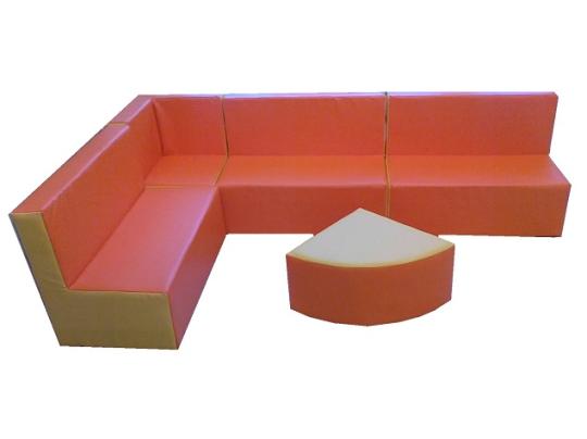 Фото 84 Детская игровая мебель Зиг-заг оранжевый / желтый 2022