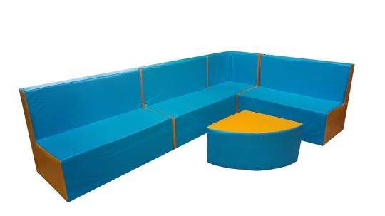 Фото 86 Детская игровая мебель Зиг-заг голубой / желтый 2022