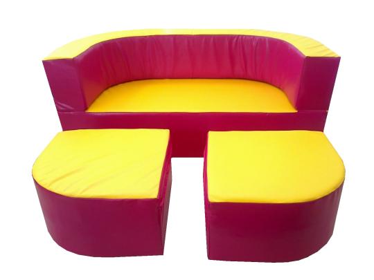 Фото 91 Детская игровая мебель Солнце розовый / желтый 2022