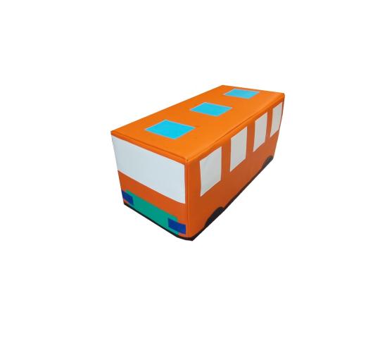 Фото 16 Мягкий модуль Машина Автобус оранжевый 2022