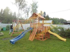 Детский игровой комплекс Сибирика с 2-я горками