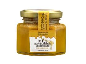 Мёд натуральный цветочный с прополисом