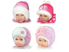 Фото 1 детская зимняя шапка для девочки 2014