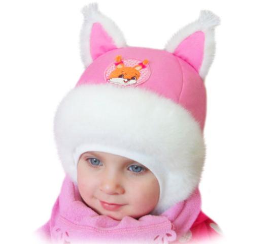 Фото 4 детская зимняя шапка для девочки 2014
