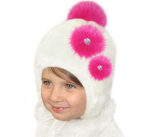 Фото 10 детская зимняя шапка для девочки 2014
