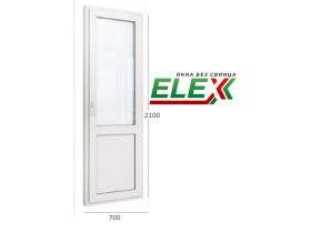 Дверь пластиковая  ELEX 58