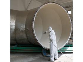 Футеровка стеклопластиком для антикоррозийной обработки