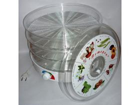 Электросушитель для овощей и фруктов ЭСОФ- 0.5/220 «Ветерок» (3 поддона, цветная упаковка) прозрачный