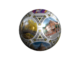 Футбольный мяч с принтом