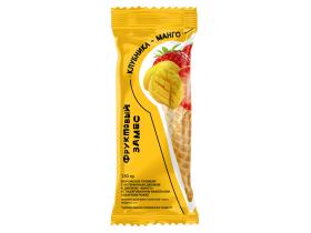Мороженое пломбир с джемом «Клубника-манго»