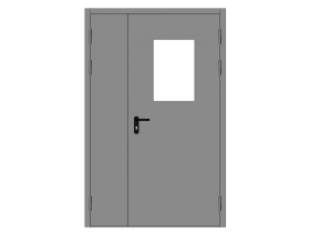 Двупольные (двухстворачыте ) остекленные двери